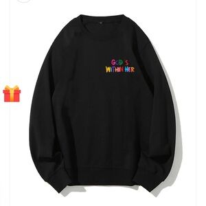 GOD IS WITHIN HER CREWNECK SWEATSHIRT SIZE L